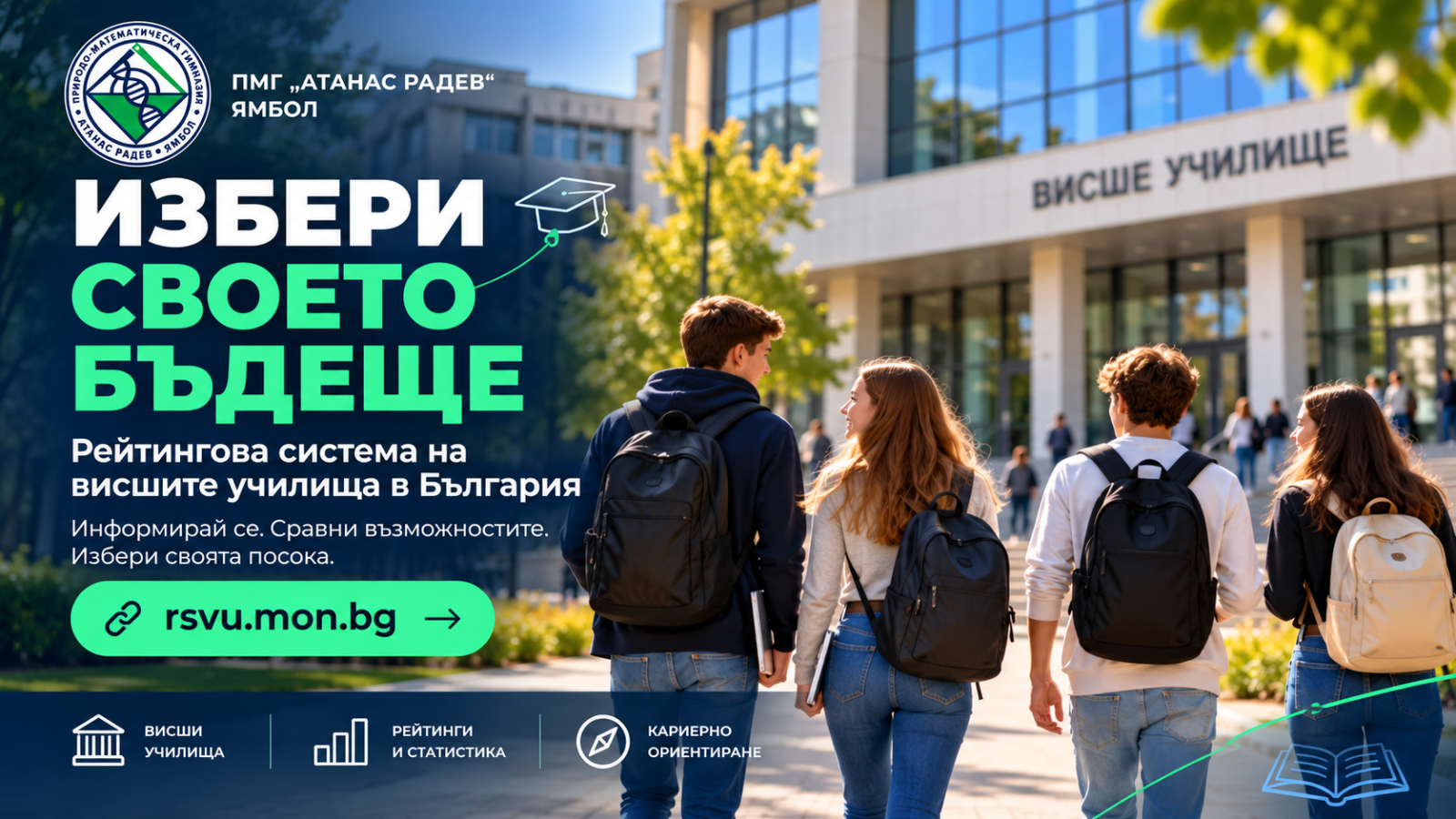 Избери своето бъдеще: Рейтингова система на висшите училища в България